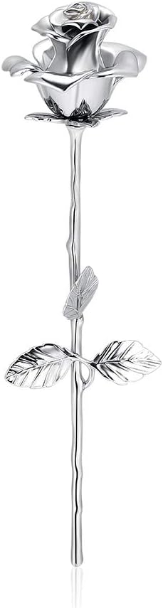 memorial jewelry Stainless Steel Artistic Decorative 3D Rose Flower Cremation Urns for Ashes Human Pet Memorial Keepsake Funeral Ash Container Ornaments