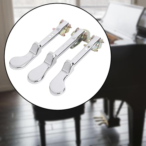 Garende 3 Pack Upright Piano Pedals for Music Instrument Accessories, Argent