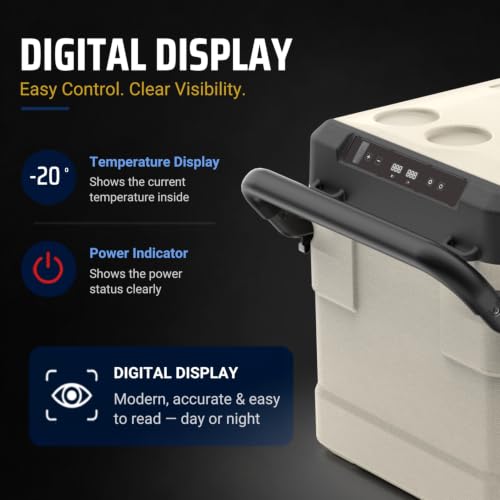 Image of Rockwell RMC40DLX Car Cooler /Freezer, Portable Fridge for Outdoor Adventures, 240V AC Power Cord & 12V Car Adapter