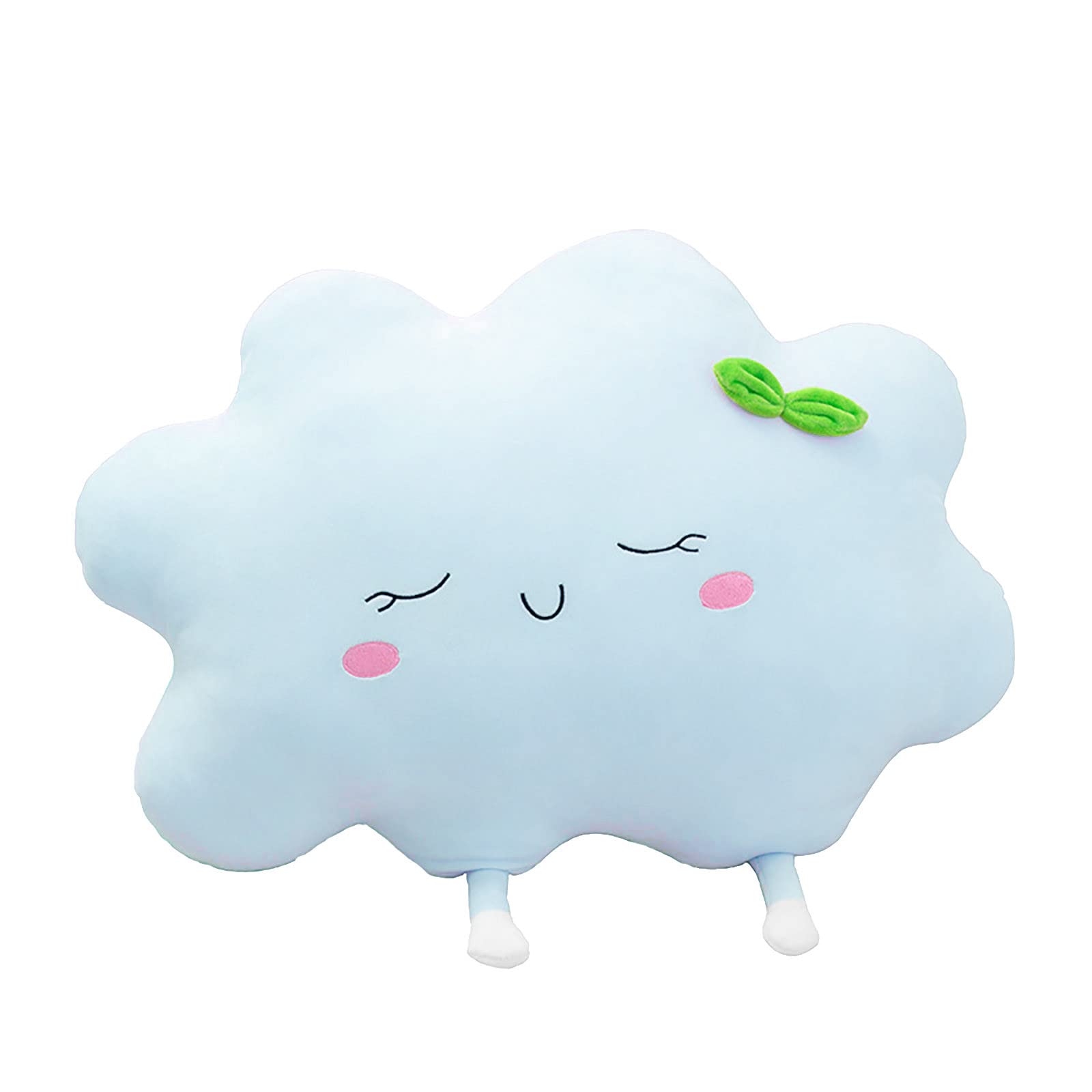 Soft Cloud Pillow Cute Comfortable Stuffed Toy for Kids Adults Home (Blue, One Size)