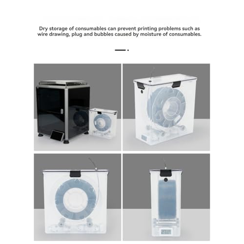 Phyachelo 3D-Drucker Filament Trockenbox Lagerung Heißluftheizung Lagerung Druckmaterial Boxhalter Feuchtigkeitsbeständig für Alle FDM – Bild 6