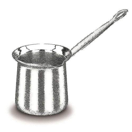 Olla turca de acero inoxidable para café y leche – 33.8 onzas (1 litro)