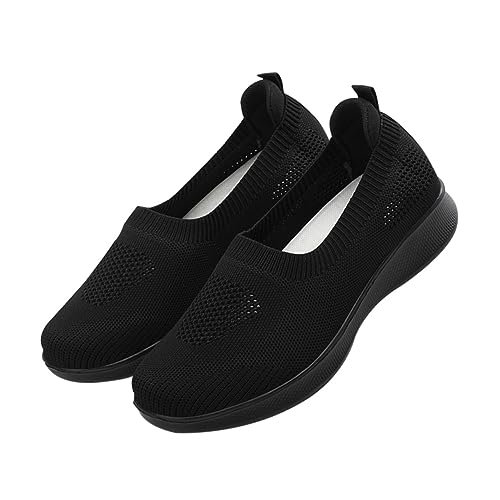 Baskets noires pour femmes BESTYASH chaussures de sport pour running urbain