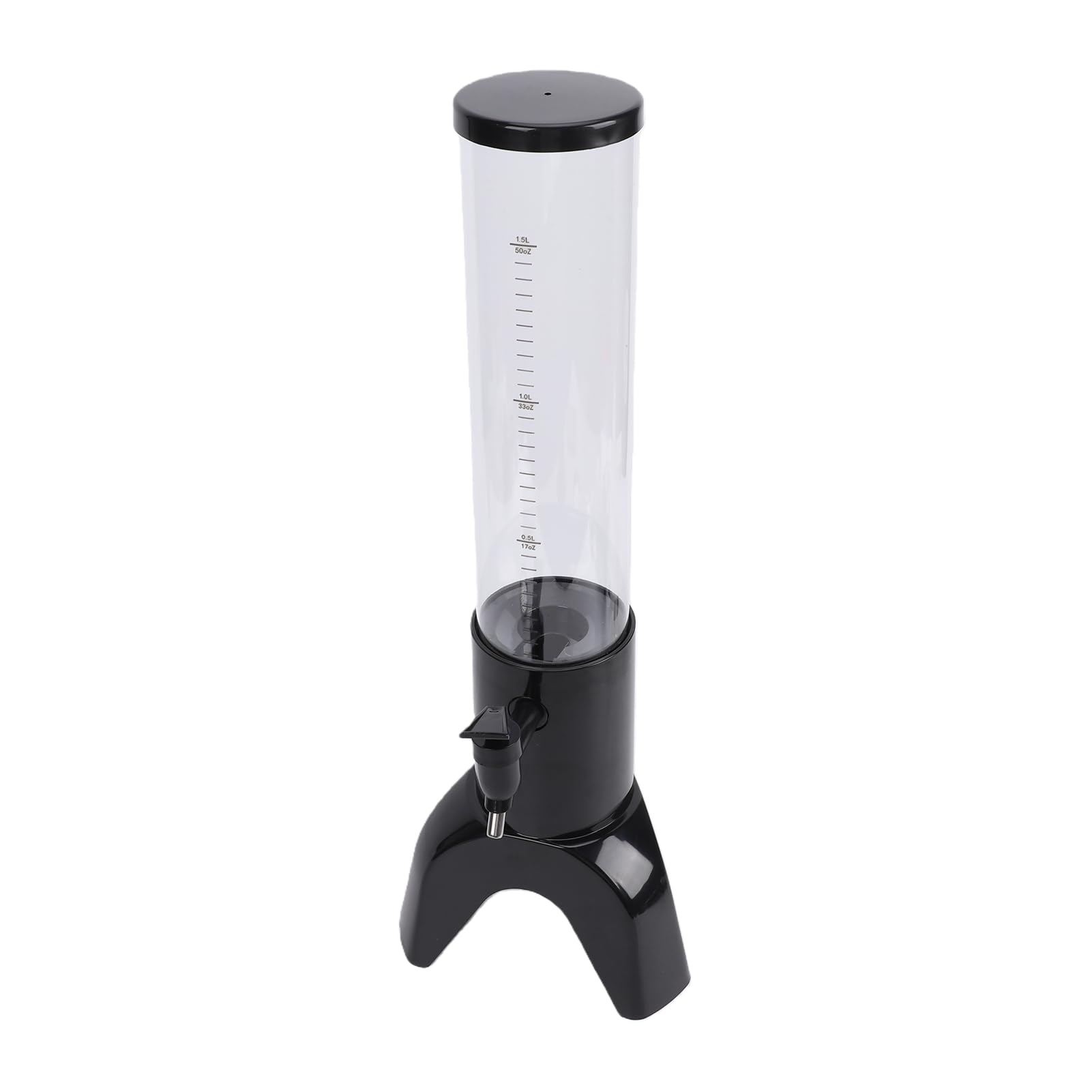 Naroote Dispensador de Bebidas Mimosa Tower de 1,5 L, Torre de Bebidas, Dispensador de para Fiestas con Tubo de Hielo y Escala de Medición, Ideal para Fiestas, Bares, Restaurantes, Eventos Al Aire