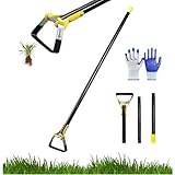 Hoe Garden Tool, Adjustable Heavy-Duty Garden Hula Hoes, Scuffle Garden Hoe with Long Handle, for Efficient Weeding and Gardening, Scuffle Action Loop Hoe for Flower Beds,Yards,Mulch Areas