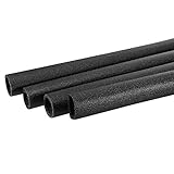 Lieferumfang: 4 x Schaumstoff-Schutzrohr; Länge: 1000 mm; Innendurchmesser: 30 mm; Außendurchmesser: 40 mm; Form: schwarzer zylindrischer Hohlrohr; Rohrdesign: Dichtungsöffnung