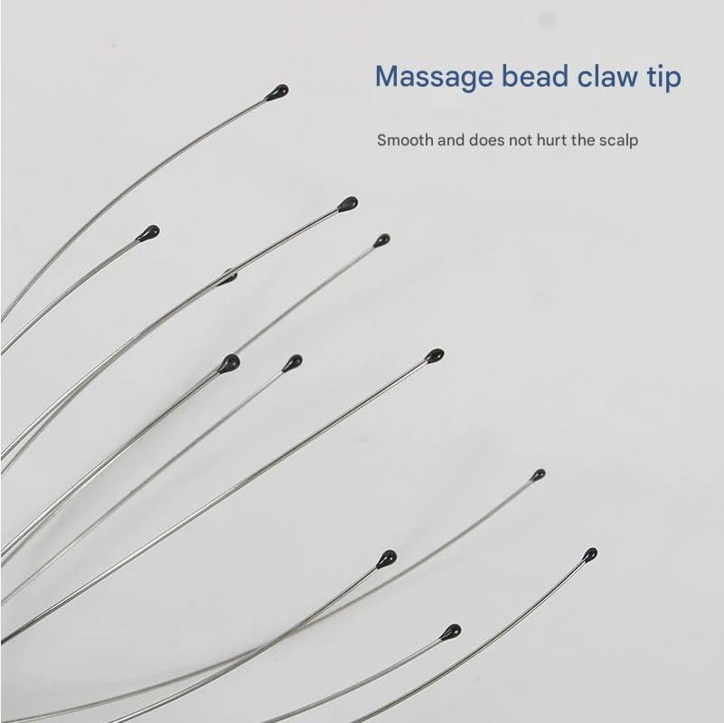 Image of Adimac Auto Head Massager Set of 3 - Hand Held Scalp Massagers for Hair Regrowth, Headache Relief, Anxiety Reduction, Octopus Design, Relaxing Massage Tool for All Ages