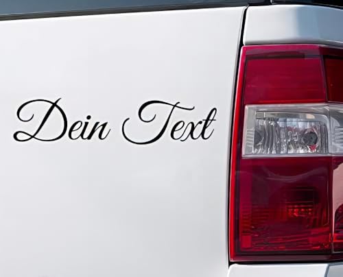 Aufkleber selbst gestalten mit Vorschau - Wunschaufkleber Buchstaben Autoaufkleber - Aufkleber Text Sticker fürs Auto und Motorrad einzeilig nach Wunsch