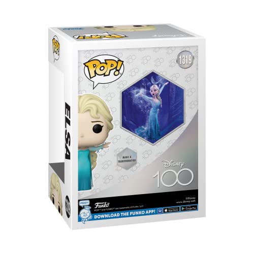 Funko Pop! Disney: Disney 100 - Elsa - Collectable Vinyl Figure - Gift Idea - Official Merchandise - Toys For Kids & Adults - Model Figure For Collectors And Display #TOP2