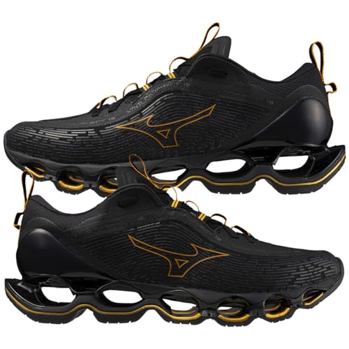 Tênis Mizuno Prophecy 13 Masculino Preto e Dourado (42)