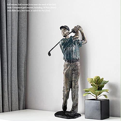 Figura Decorativa Golf Moderno en Resina Verde miniatura 6