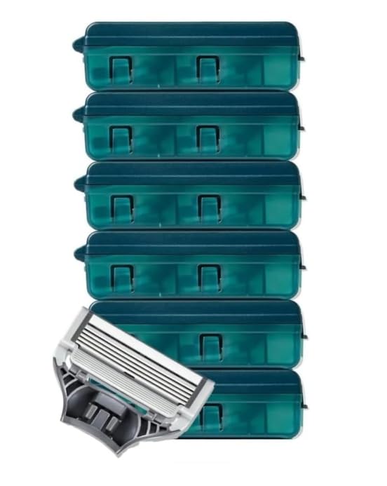 Harry Razor Blade Refills 12 Count, Sharper 5-Blade, Close and Comfortable Shave for Men Compatible