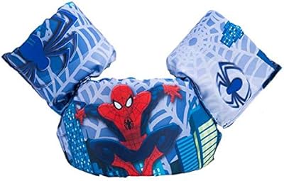 JKSPORTS Floats for Pool,Kids Swimming from 30 to 50lbs, Compatible 20-30 Pounds Infant/Baby/Toddler, Swim Vest with Arm Wings for Boys and Girls (Blue Spiderm)