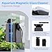 SEAOURA Magnetic Aquarium Glass Cleaner，Algae Scraper for Aquarium Fish Tank， Fish Tank Algae Clean Brush Dual-Sided Side Floating Aquarium Magnetic Brush (M)