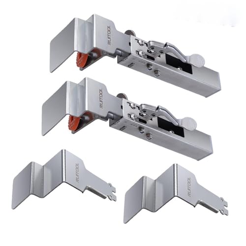 P Prettyia 2個の調節可能な引き出し固定クランプ、キャビネットハードウェアジグ、DIYクラフト、デスク、オフィス、キャビネットの取り付け用の引き出し固定クリップ。, クリップピース付き