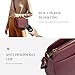 befen Rfid Crossbody Bags for Women Travel, Womens Soft Real Leather Shoulder Bag Anti-theft Medium Size Purse Handbags 2026 Burgundy Red