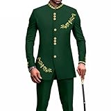 BephoN Männer Afrikanische Kleidung Dashiki Outfits Traditionelle Langarm Shirt Und Hose Trainingsanzug Formeller Anzug (Color : Style5, Size : 4XL)
