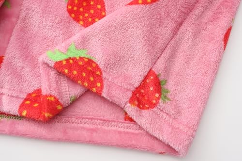 Image of Kids Hooded Bathrobe Girls Soft Plush Hooded Flannel Pajamas Sleepwear Boys Spa Robe