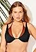 Swimsuits For All Women's Underwire Shimmer Peekaboo Bikini Top - 22, Black Cinnamon Shimmer (Plus