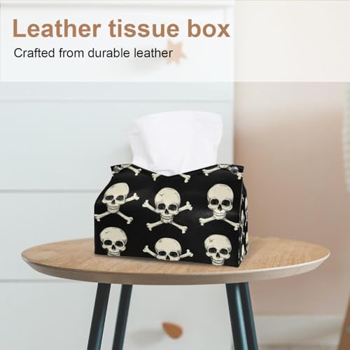 Boîte à mouchoirs Halloween squelette lot de 2 distributeurs de serviettes de table