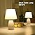 HEQET Small Table Lamp Set of 2, Boho White Lamps for Night Stands,Beside Lamp for Living Room,Beed Room,Kid’S Room,Kitchen,Minimalist Ceramic Side Table Lamp(Bulb Not Included)