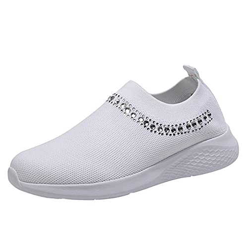 lady slip shoe lightweight athletic shoe leather flat shoe lady shoe casual white sneakers laceless white red womens shoes walking tenni shoe white sneaker