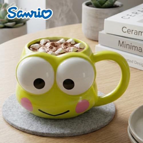 Image of Silver Buffalo Sanrio Hello Kitty Keroppi, 3D Sculpted Mug, 20oz