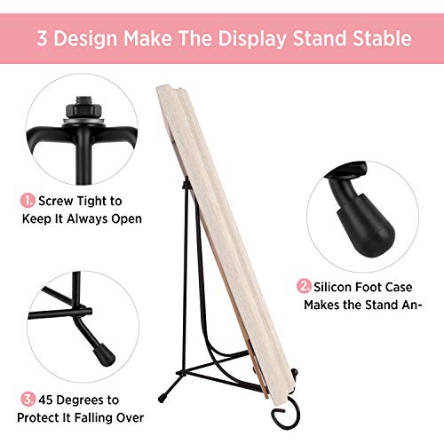 Teamkio Improved Anti-Slip Plate Holder Display Stand, Picture Frame Holder Stand, Easel Display Stand, Book Display Stand (10Inch) #TOP3