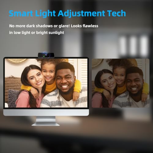 Image of 1080P HD Webcam, USB Plug & Play Computer Camera, Auto Low-Light Streaming Camera, Noise-Canceling Microphone Web cam - for Video on Laptop & Desktop