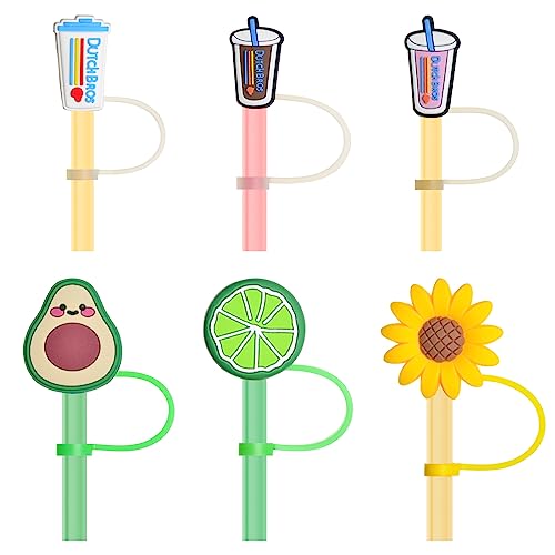 Stanley Straw Covers Cap for Stanley Cup,Reusable flower Straw Topper for Stanley 20&30 Oz Tumbler, Straw Tip Covers for Stanley Cups Accessories(7-8MM-6PCS)