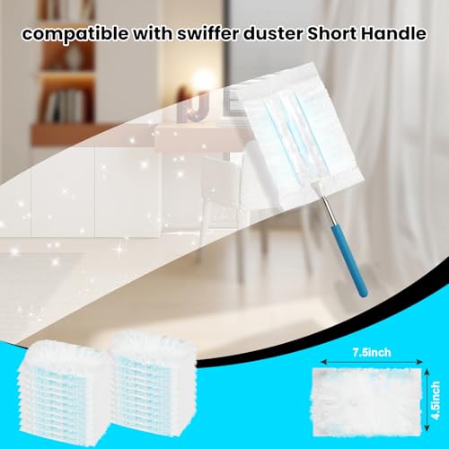 Image of 20 Count Feather Dusters Refill for Cleaning, 180 Degree Heavy Duty Duster Replacement Head for Swiffer Duster,Dusting Furniture, Blinds, Ceiling Fans, Helps Remove Allergens