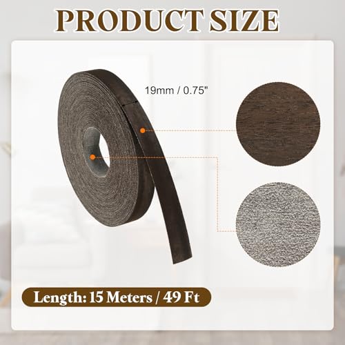 Chapa de madera de eucalipto prepegada flexible de 3/4 pulgadas para reparación de cantos 2