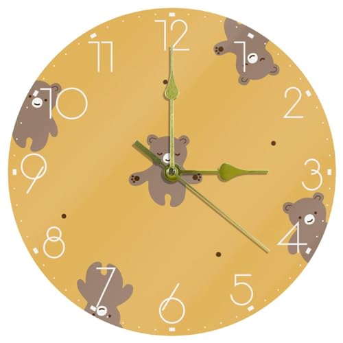 Horloge acrylique design ours pour une décoration murale épurée - 2