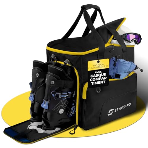 Bolsa para botas de esquí STYNGARD de 54L para evitar humedad con compartimento ventilado