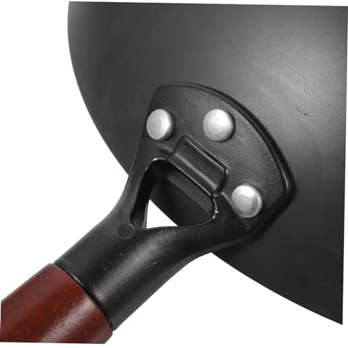 Wok tradicional COLLBATH de hierro antiadherente con mango aislado miniatura 5