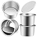 SOLUSTRE 3sets Detachable Bottom Round Cake Pans Small Baking Aluminum Alloy Easy to Clean Perfect for All Kinds of Cakes 4pcs*3