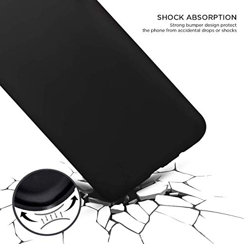 Image of Mobile Back Cover Case for Xiaomi Redmi Note 10 (Silicone Case|CameraProtection|Black SC1510)