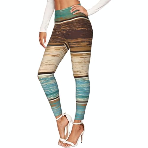 Leggings de yoga con estampado rústico para un descanso cómodo en casa y rutinas activas