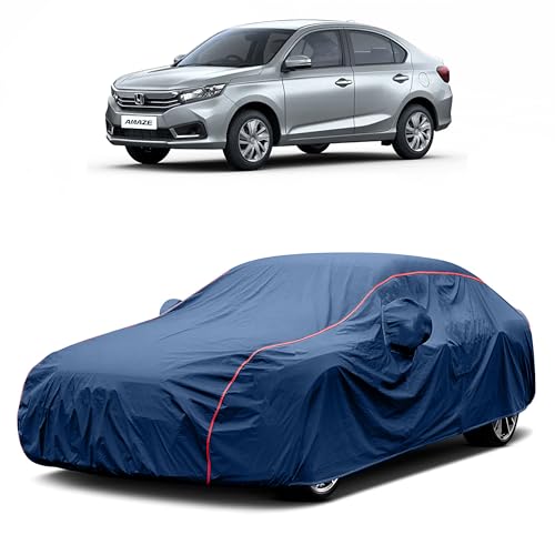 Image of Heavy-Duty Car Cover for Compatible with Honda Amaze (2013 to 2025 All Models) Deluxe Car Protection Cover ? Waterproof & UV-Resistant All-Season Exterior Protection