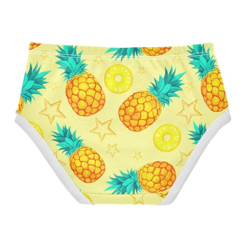 Girls' Underwear Fruit Pineapple Star Yellow Toddle Brief Panties 23019672