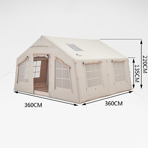 Carpa inflable grande para camping con estructura de aire miniatura 2
