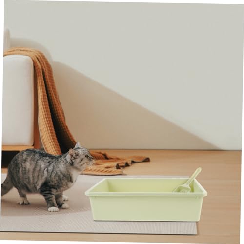 INOOMP 1 Conjunto De Caixa De Areia Para Gatos Colher De Areia Para Gatos Banheiro Para Animais De E