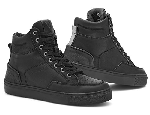 Rev'IT! Emerald Ladies Baskets de Moto en Cuir pour Femme Noir Taille 38