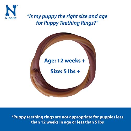 N-BONE - Puppy Teething Ring Chicken Flavor - 6 Pack