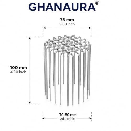 Image of Rust-Resistant Stainless Steel Wire Grid Drain Outlet Stopper | Anti-Rat Pipe Guard | Flexible Universal Drain Protector, Prevents Rodent and Birds Entry & Clogs (75 mm)