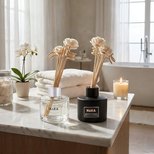 Image of Haka - Coastal Luxe Reed Diffuser 100ml | Citrus, Lavender & Sandalwood Fragrance | Long Lasting Home Fragrance Up to 60 Days | Air Freshener for Home, Bedroom & Office