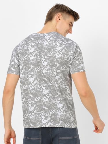 Image of Urbano Fashion Men's Printed Half Sleeve Slim Fit Cotton T-Shirt
