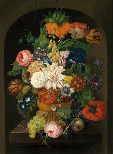 Tableaux peinture sur toile fleurs decoration chambre nature morte nordique 60x90