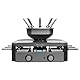 Cecotec Raclette und Fondue-Maschine Cheese Fusion. 1700 W, 8 Personen, Edelstahl, einstellbare Zeit und Temperatur, hitzebeständige Griffe, inklusive 8 Pfannen und 8 Gabeln, 2500 ml