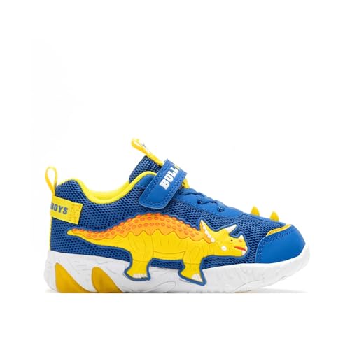 Chaussures pour enfants Bull Boys baskets lumières bleues Triceratopo